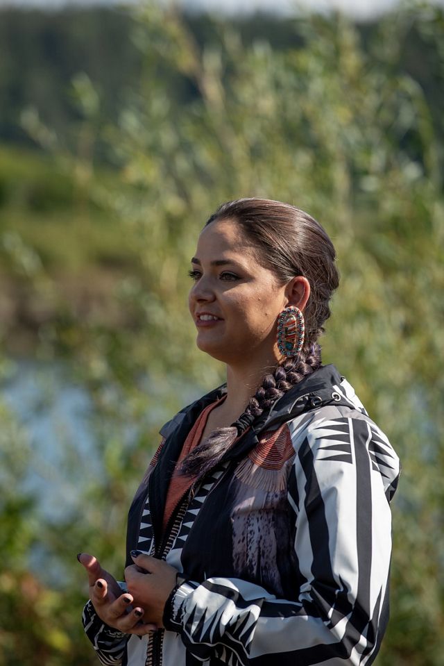 Candid headshot of Stillaguamish Tribal member and Fisheries Director Kadi Bizyayeva.