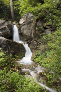 Waterfall flowing into Ramsey Creek.