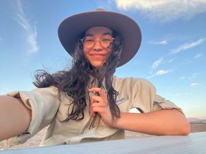 Amanda Hernandez taking a selfie.