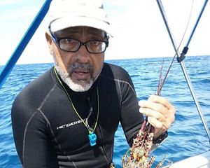 Andrés Maldonado has been diving for a living since 1973. He's glad to be testing an electronic reporting system in Puerto Rico, hoping better data may improve fisheries.