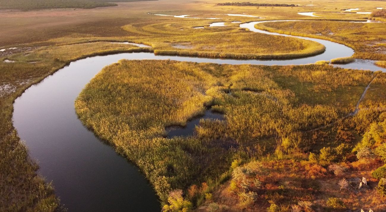 river winding through a landscape.