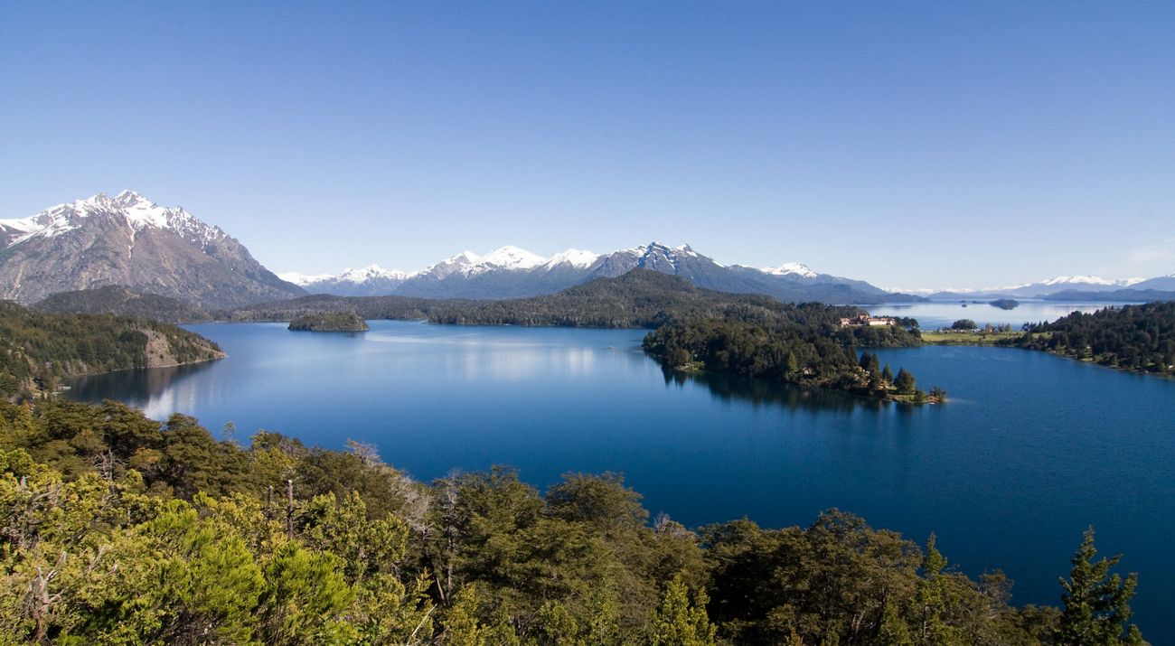 View of Nahuel-Huapi Lake in the Nahuel Huapi National Park of Argentina.