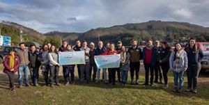 Participantes de la mesa de trabajo Chaihuín-Cadillal impulsada por la Reserva Costera Valdiviana de TNC y CONAF Los Ríos. 