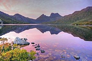 Dawn over the mountains 