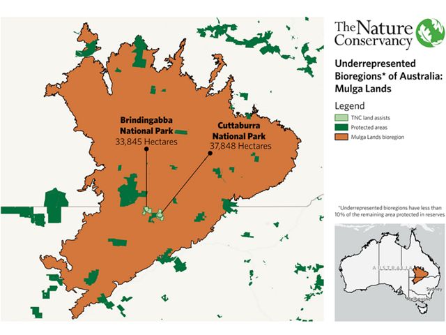 Cuttaburra National Park Map (Ha)