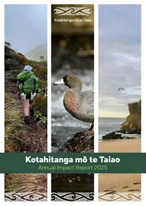 Three image panels: a hiker, a grey bird and beach.