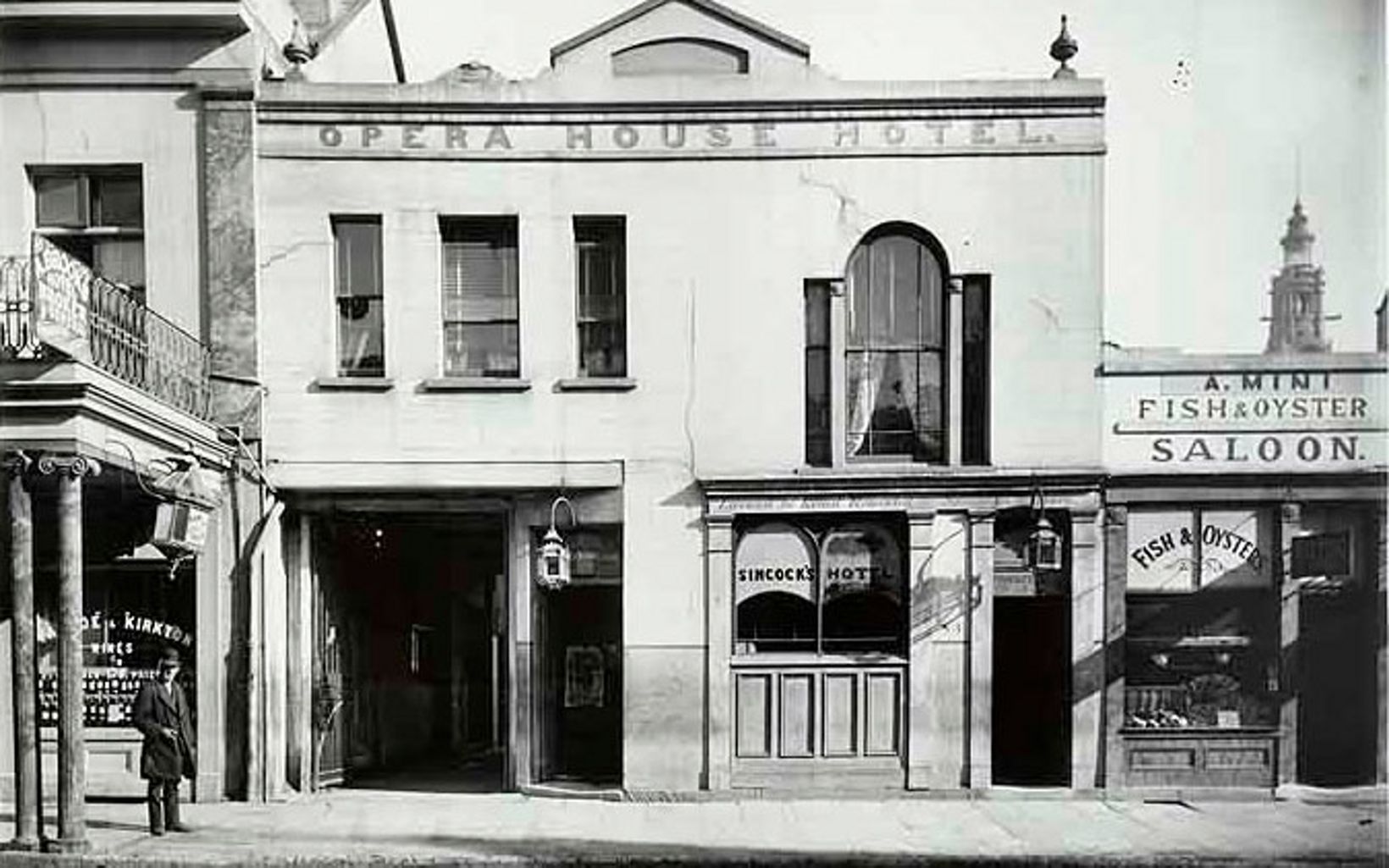 Oyster Saloon near the Opera House Hotel in Castlereagh Street © States Archives Records NSW