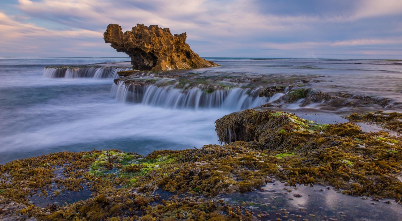 rocky waterfall