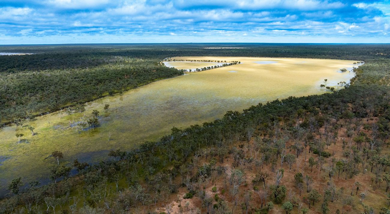 Aerial view of The Lakes