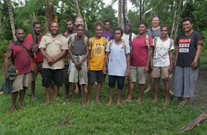 A group of local people in Papua New Guinea.