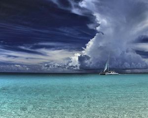 Nubes en Bahamas.