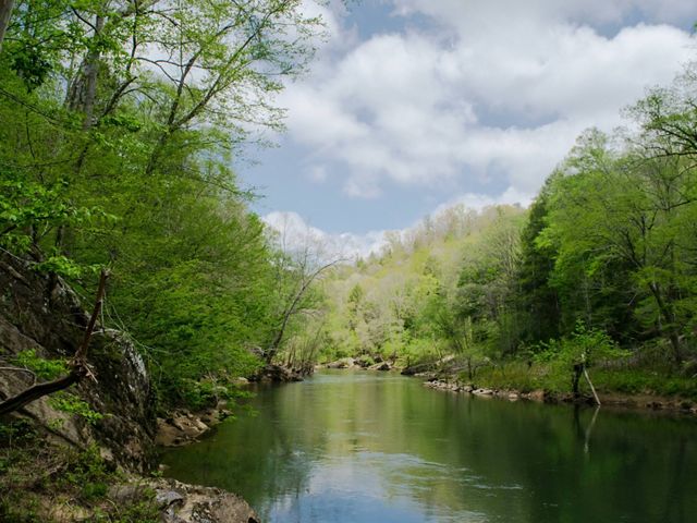 Photo of the Rockcastle River in eastern Kentucky.