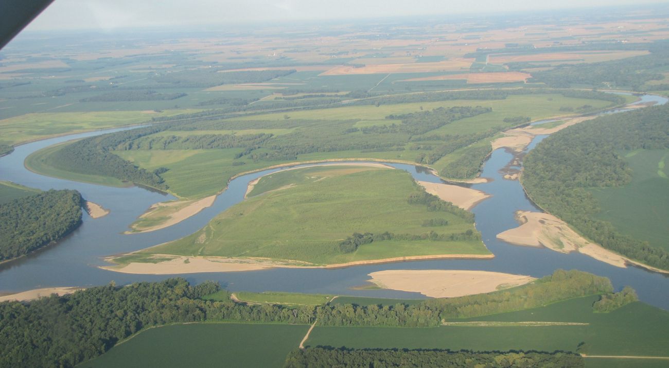 Mackey Island in Posey County