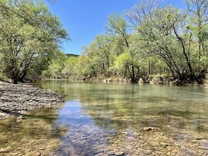 Stream running through Arkansas preserve.