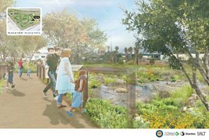 A rendering of the Bowtie Deomonstration project.