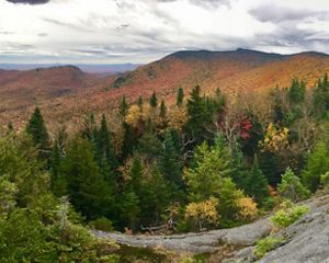 Autumn at Burnt Mountain in the Northeast Kingdom of Vermont.