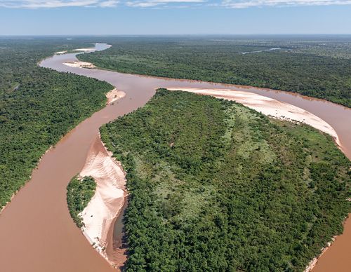 Visão aérea da Bacia do Araguaia.