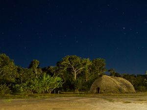 Céu estrelado na Aldeia Wazare, do povo indígena Paresi, em Campo novo do Parecis-MT.