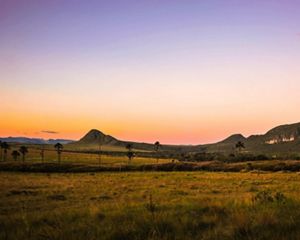 Por do sol na Chapada dos Veadeiros, em Alto Paraíso de Goiás - GO.