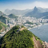 Vista aérea da cidade do Rio de Janeiro-RJ.