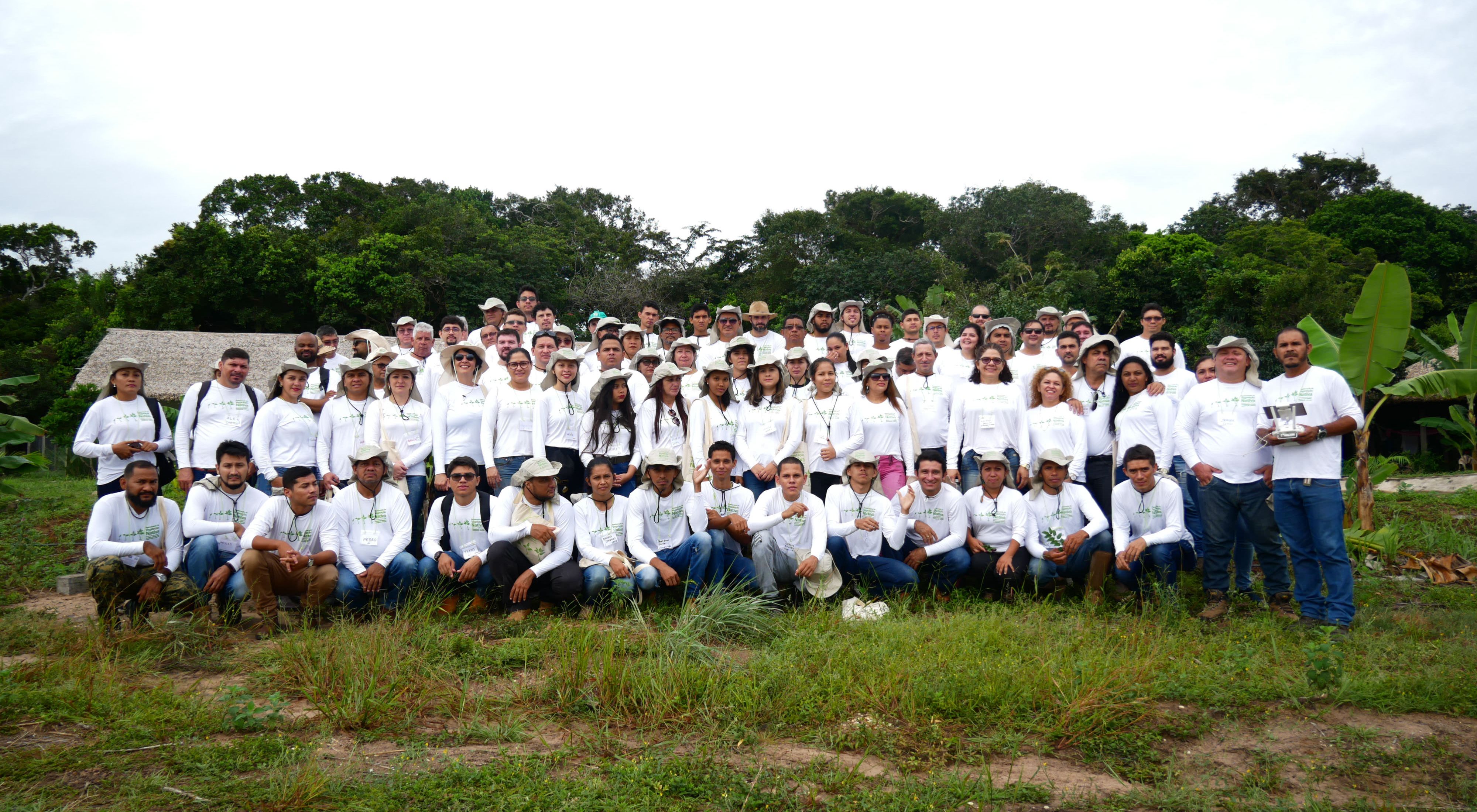 Especialistas e técnicos que participaram do I módulo na Reserva Extrativista Tapajós Arapiuns.