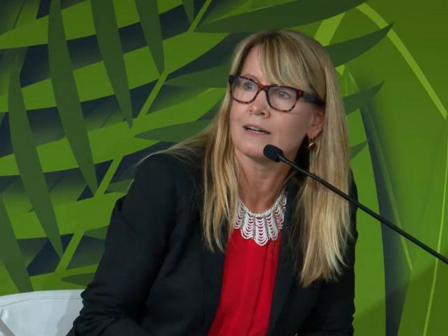 Jennifer Morris, CEO da The Nature Conservancy, participou do anúncio do IFACC na programação da COP 26.
