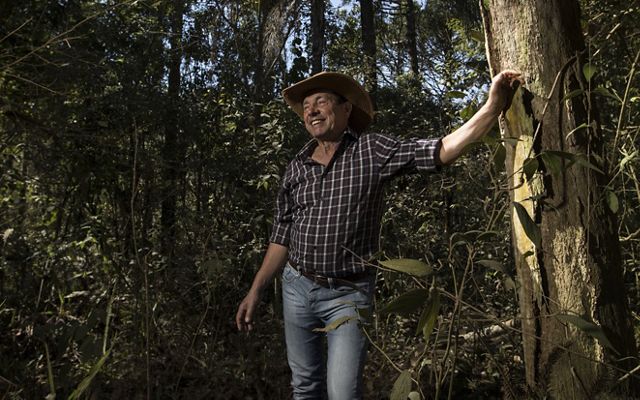 Rubens Carbone, proprietário rural de Extrema-MG, começou a restaurar a floresta por conta própria, e depois, foi um dos primeiros a integrar o projeto Conservador das Águas.