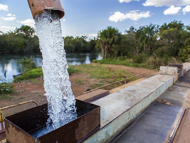 Estação de tratamento de água no município de Lucas do Rio Verde-MT.