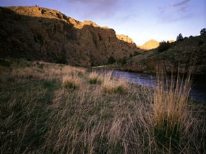 (ALL RIGHTS) Late afternoon light sculpts the canyon walls in this view of Phantom canyon and the north fork of the Cache la Poudre river that flows through the Laramie foothills in northeast Colorado. Photo credit: © John Fielder/TNC