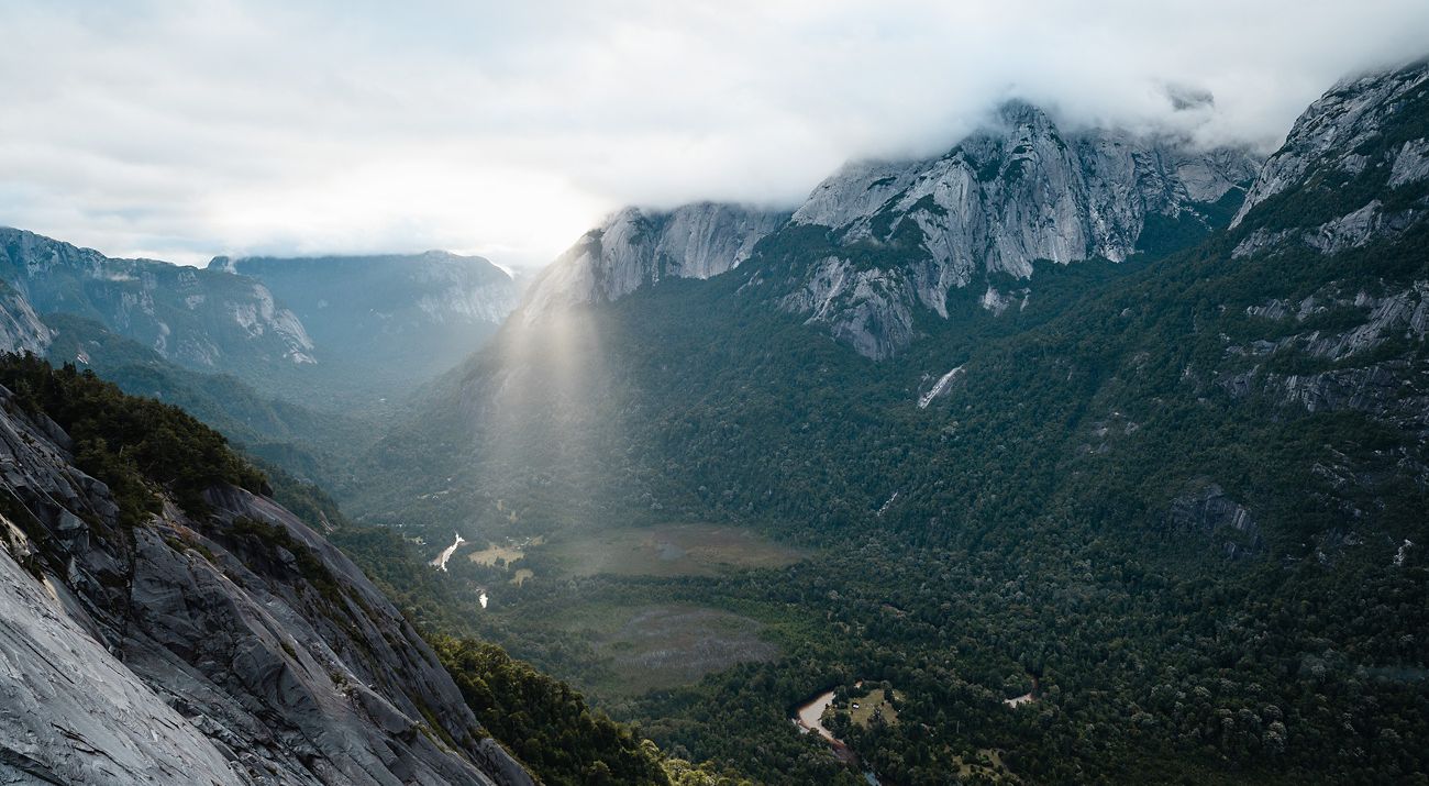 Paisaje de Cochamó, Chile.