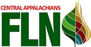 Logo of the Central Appalachians Fire Learning Network. The letters F-L-N are prominently featured next to a multicolored leaf graphic.