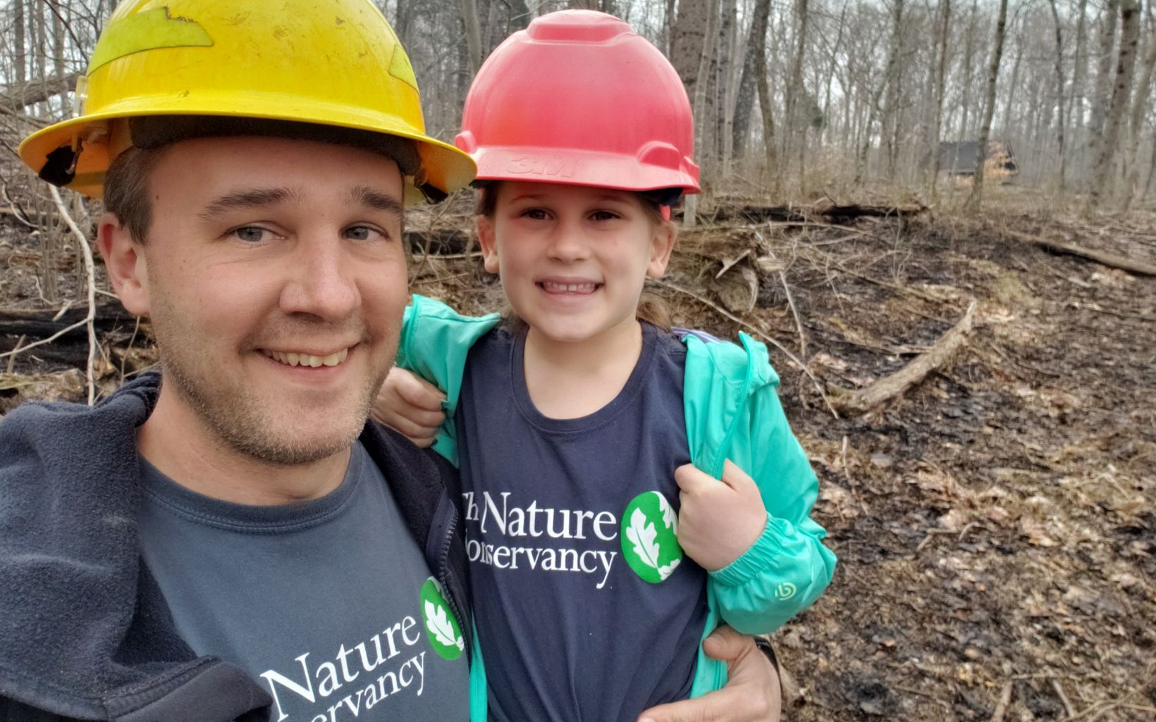 Indiana Chapter forester Chris Neggers and daughter Diana, 2019.