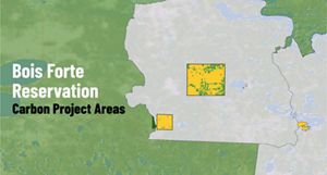 Akiing Azhenan carbon project areas