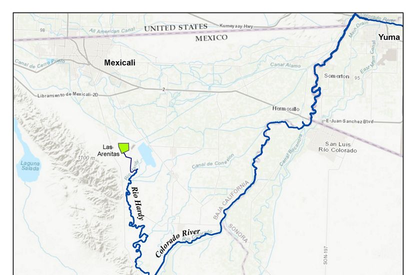 The Las Arenitas Wetland Project secures about 11,000 acre-feet (3.586 billion gallons) of treated water annually for the parched Colorado River estuary.