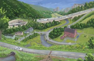 An illustration depicts a healthy, connected landscape. 