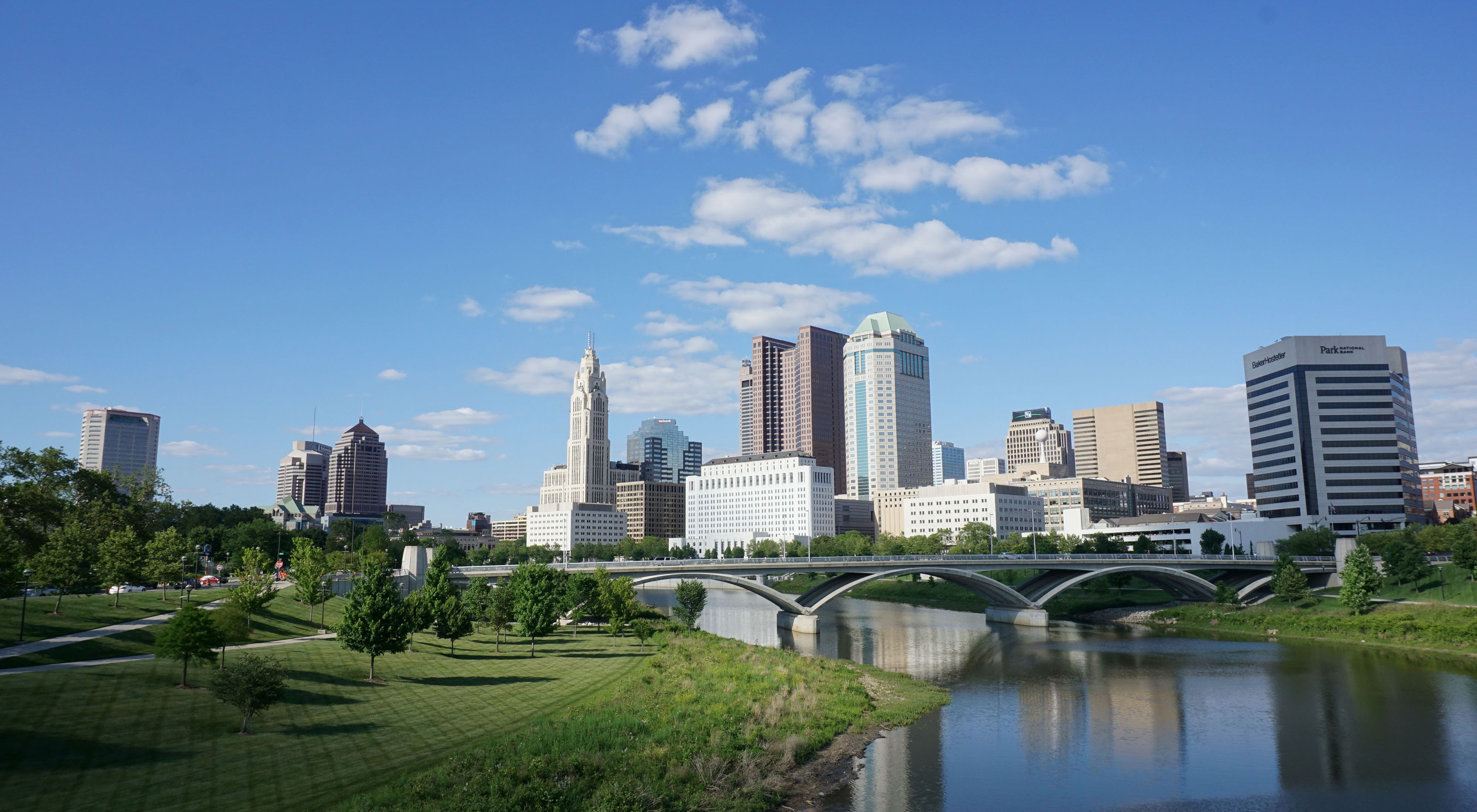 City of Columbus, Ohio skyline.