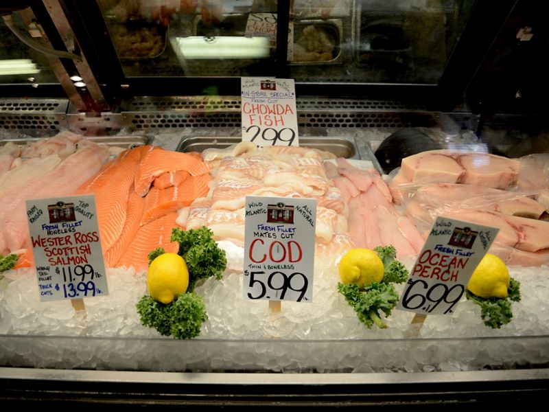 Fish market.