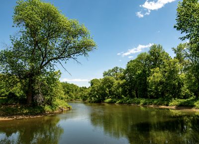 A widescreen view of Boquet River.