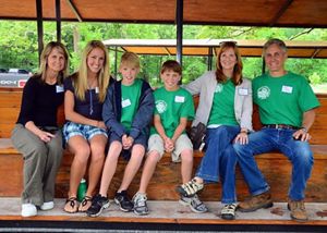 A photo of the Franklin family in 2012.