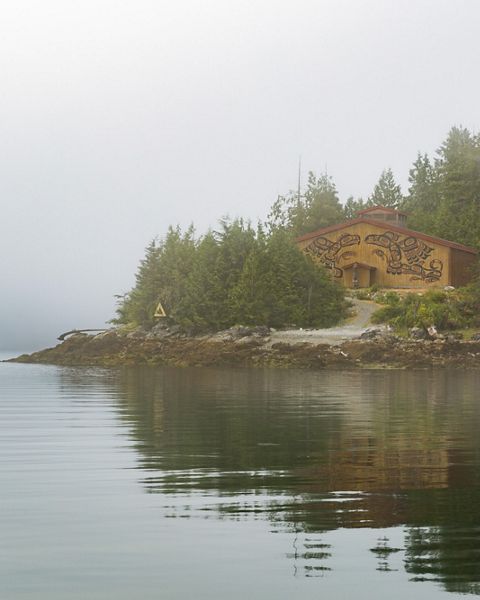  The Kitasoo/Xai'xais Nation's Big House in Klemtu, BC, Canada.