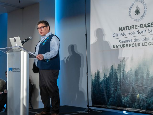 Steven Nitah of the Łutsel K'e Dene First Nation speaks on the importance of incorporating Indigenous stewardship into climate solutions.