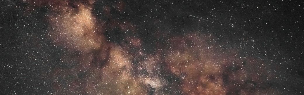 night sky with clouds and stars