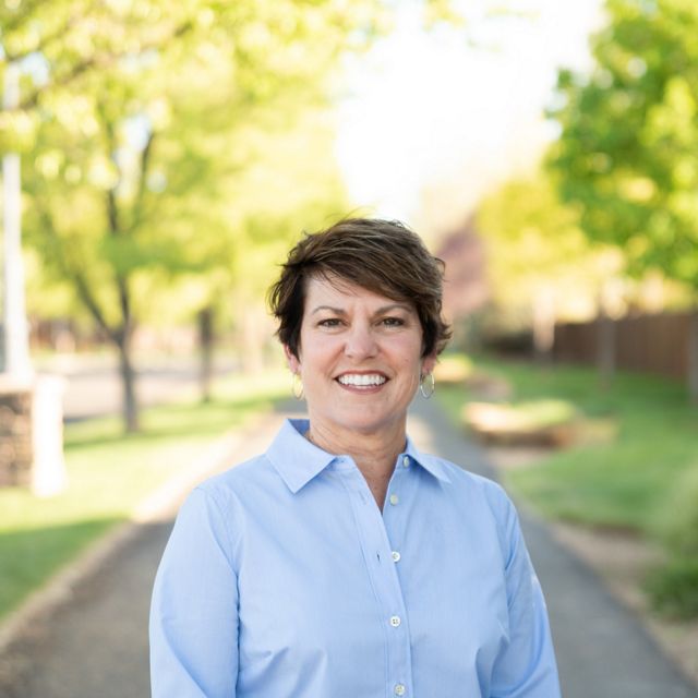 Photo of a smiling woman