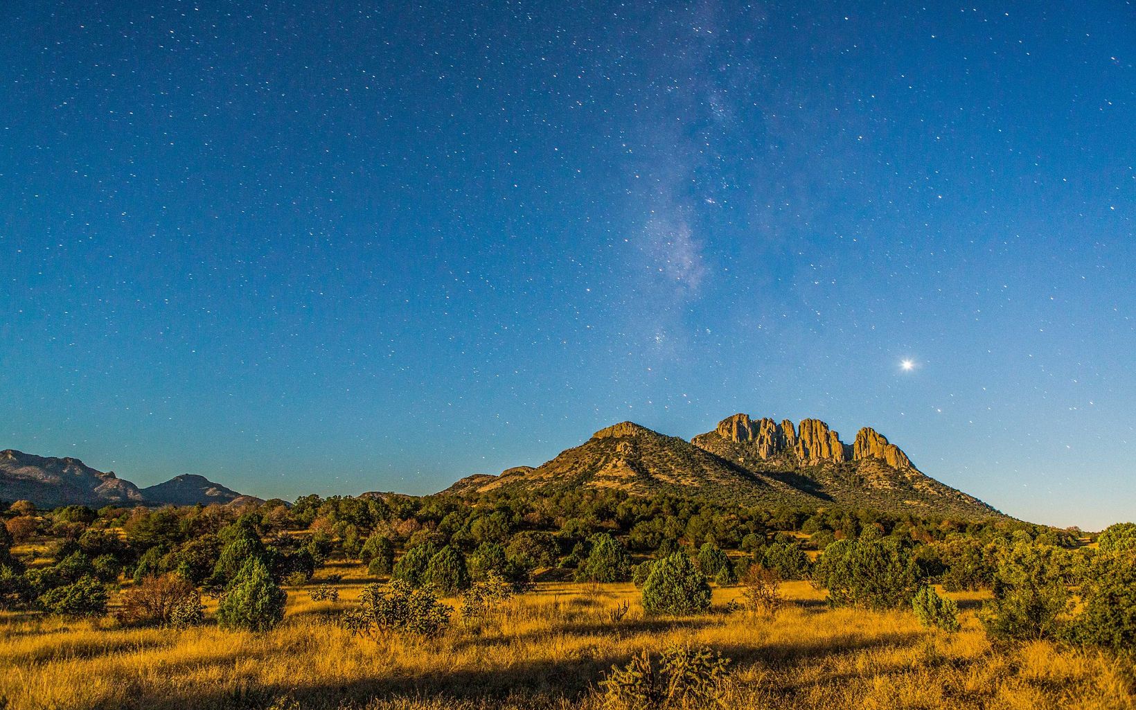 The Davis Mountains are one of just three sky islands in Texas and a beautiful place for stargazing.
