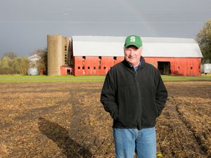 Doug Darling on his Michigan farm.