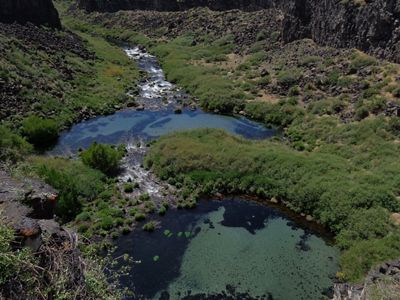 Box Canyon is a hidden treasure with soaring eagles, rugged canyon terrain and aqua-blue waters that recall the Caribbean.