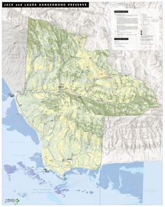 General visitor map of Dangermond Preserve.