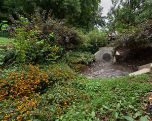 A stormwater retention site in Kemble Park, Philadelphia.