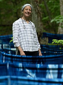Elizabeth Billings at Equinox Natural Area Art Installation.