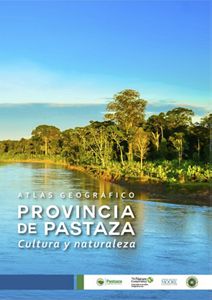 Cover of an Atlas that shows the Amazon forest in the early morning.
